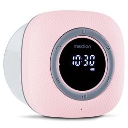 Medion MED4061275227642 Radio de Ducha FM Bluetooth IPX6 con Soporte de Ventosa Rosa