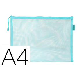 Liderpapel Bolsa Zipper Bag Poliéster Transpirable Multiusos DIN A4 Azul Pastel Precio: 4.8884. SKU: B1F9HJE3Y8