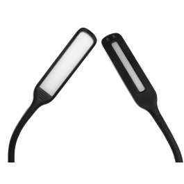 Q-connect Lámpara de Suelo LED 15W 850 Lm Regulable 3 Niveles Brillo Cuello Flexible Control Remoto Negro