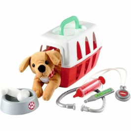 Ecoiffier Maleta Veterinaria 24 cm con Perrito de Peluche y Accesorios para Juego de Roles