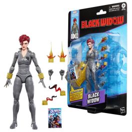 Hasbro Marvel Legends Series Figura Black Widow 15cm Escala 1:12 Figura de Acción Coleccionable Inspirada en Cómic Uncanny X-Men #268 (1990) con Accesorios