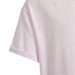 Camiseta de Manga Corta Infantil Adidas G Fi Bl Rosa