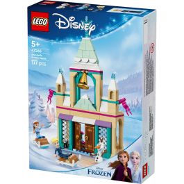 LEGO 43265 Castillo Helado de Arendelle Disney Frozen, con Elsa, Anna, Olaf y 2 trineos. Juguete de Construcción con puertas que se abren y alcoba.