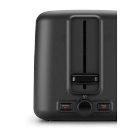 Bosch TAT3P423 Tostador DesignLine 970W Negro, 2 Rebanadas, Calienta Panecillos Integrado, Función Descongelación, HighLift