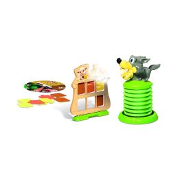 Megableu Ambience Game Esc O Wolf - Juego de Mesa Los 3 Cerditos y el Lobo Feroz para 2-3 Jugadores