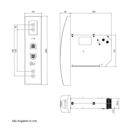Schellenberg Recogedor Eléctrico Rollo Power 45 22638 para Persianas con Detección de Obstáculos y Cinta de 23mm