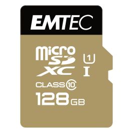 EMTEC Emtec m128GB EliteGold Tarjeta microSDXC UHS-I U1 128GB Clase 10 - Lectura 85 MB/s, Escritura 21 MB/s, Incluye Adaptador SD Precio: 45.89999964. SKU: B18HY6GVPV