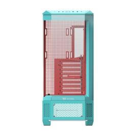 Thermaltake CA-11H-00FLWN-00 Caja Full Tower ATX EATX Micro-ATX Mini-ITX Color Menta Fresa con Ventana Lateral y Soporte Multi Iluminación