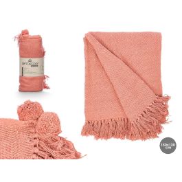 Multiusos Pompon Teja 120x150 cm - Giftdecor, Algodón (12 Unidades) Precio: 66.50000038. SKU: B1B49JM6CM
