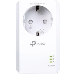 TP-Link TL-PA7017P Adaptador Powerline Gigabit 1000 Mbps con Enchufe Integrado HomePlug AV2 Alcance 300m
