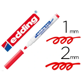 Edding Marcador Pizarra Blanca 661 Rojo (Set de 10) - Borrable en Seco, Punta Redonda 1-2mm, Tinta Resistente a la Luz (Set de 10) Precio: 7.49999987. SKU: B1BR5PPDMQ