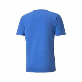 Camiseta de Manga Corta Infantil Puma Individual Rise Blue Azul