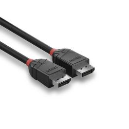 Lindy Cable DisplayPort 1.2 Black Line 2m | Soporte UHD 4K 4096x2160@60Hz | Audio 32 Canales | Contactos Oro 24K | Blindaje Triple