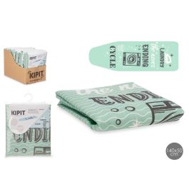 Funda para tabla de planchar con muletón 140x50 cm - Kipit, verde con estampado, 70% algodón 30% poliéster (8 Unidades)