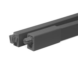 Herrajes Alk Juego de Varillas Rectangular para Cajón Qube, Acabado Antracita, Medida Cajón 300