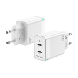 AISENS - CARGADOR GAN 45W, 2XUSB-C PD3.0 QC4.0, BLANCO Precio: 12.68999963. SKU: B12HMFYYVJ