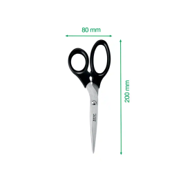Leitz Tijera de Oficina de Acero Inoxidable 200 mm Color Negro