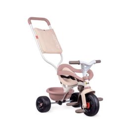 Smoby - Triciclo evolutivo infantil Be Fun Comfort - Rosa - Bastón parental extraíble - Reposapiés retráctil