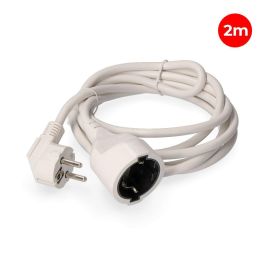 Edm Prolongador con 1 toma Schuko, 16A 250V~, Cable 2m H05VV-F 3G1.5mm², Blanco Precio: 4.49999968. SKU: S7915094