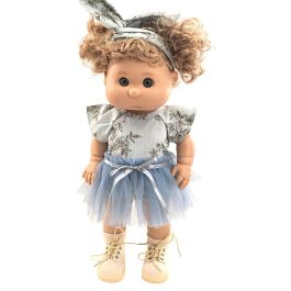 Tachan T01058 Muñeca Pepona Lia 40 Cm, diseño dulce y simpático, ideal para escuchar historias, +3 años