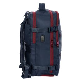 Safta Mochila Viaje Cabina Portátil 15,6'' F.C. Barcelona Azul Marino Medidas: 29x44x19 cm