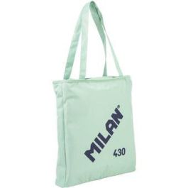 Bolsa Con Asas Milan Tote Bag Dos Cremalleras Serie 1918 Color Verde 380x360x65 mm