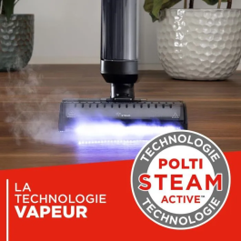 Polti RollySteam WD40C Aspiradora Mopa a Vapor Inalámbrica - 14000 Pa - Negro