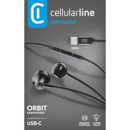 Cellularline Auriculares USB-C con Micrófono Negros Precio: 38.59000002. SKU: B15BX45HBE