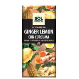 Chocolate Jengibre Limon Con Curcuma 70Gr.Bio Sg Precio: 4.5899997. SKU: B15EZQTESE