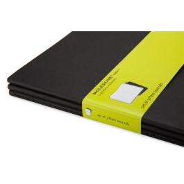 Cuaderno Moleskine Cahier 19X25 120H Lisa Negra Set De 3