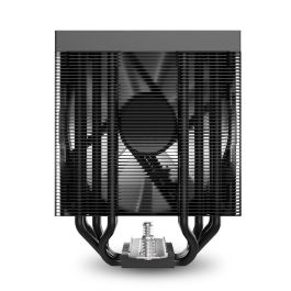 SHARKOON Refrigerador de aire para CPU A50 RGB con ventilador de 12 cm, 5 tubos de calor, TDP 230W, compatible con LGA1851, Negro