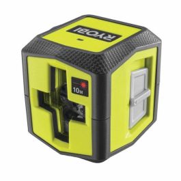 Ryobi RBCLLR1 Láser de línea cruzada roja Alcance 10m, Precisión ±0,5 mm, Incluye Pinza y 2 Pilas