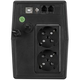 FSP iFP800 Sistema Alimentación Ininterrumpida (UPS) Line-interactive 800VA 480W con 2 tomas SCHUKO y pantalla LCD