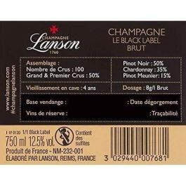 Lanson Black Label Brut x1 Lanson Black Label Brut x1