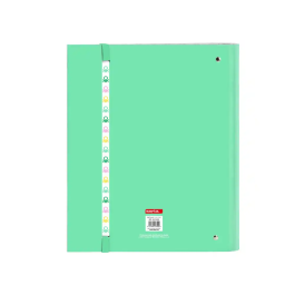 Carpeta de anillas Benetton Mint Verde 27 x 32 x 3.5 cm