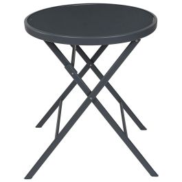 Mesa Plegable Gris Elba Home Deco Factory diámetro 60 Precio: 47.79000028. SKU: B13FY2A85W