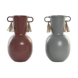 Jarron Boho DKD Home Decor Terracota Gris 13 x 24 x 14 cm (2 Unidades) Precio: 24.78999963. SKU: S3040288