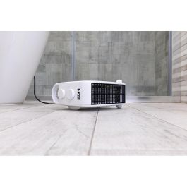 Edm Calefactor Compacto 1000-2000W Blanco, Posición Vertical/Horizontal, Aire Fresco, Protección Sobrecalentamiento