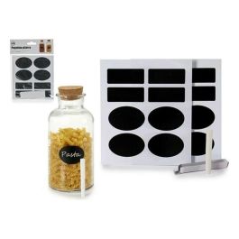 Kinvara Set de 16 Pegatinas de Pizarra con Tiza, 14 x 22.5 x 2 cm (72 Unidades)
