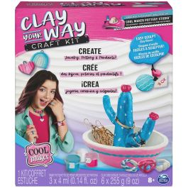 Cool Maker SPI778988429723 Set de Cerámica Creativa con 6 Discos de Arcilla de Secado al Aire, Pintura y Herramientas para Niños +8 Años