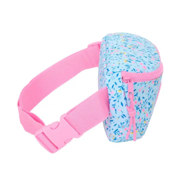 Riñonera Vicky Martín Berrocal Paraíso Rosa Azul claro 23 x 14 x 9 cm