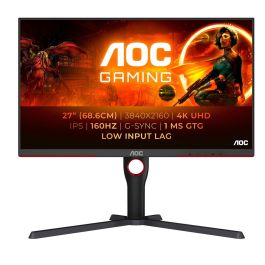 Pantalla de PC - AOC - U27G3X - 27 UHD 4K - Panel IPS - 160Hz - 1ms - Altura regulable - 2 HDMI 2 DP - Adaptive Sync - Negro