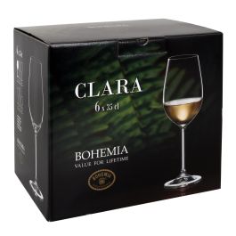 Set 6 Copas Vino Blanco Bohemia 350 cc Clara (4 Cajas) Set 6 Copas Vino Blanco Bohemia 350 cc Clara (4 Cajas)