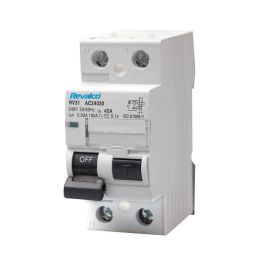 Revalco Interruptor Diferencial 2 Polos 40A Blanco Baquelita 240V 36mm Precio: 16.50000044. SKU: B1AVZFAZXZ