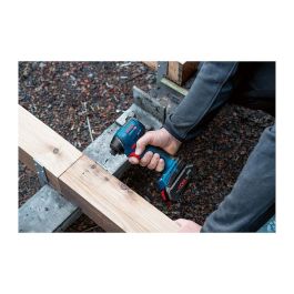 Bosch GDR 18V-220 C Akku-Drehschlagschrauber, Taladro Percutor de Pistola Profesional 18V, Sin Escobillas, 3 Velocidades, Par Máx. 220 Nm, 1/4", Color Azul, Incluye Funda