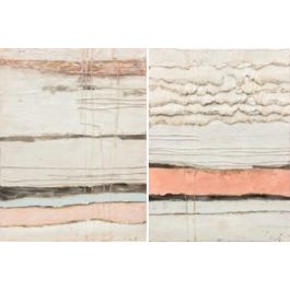 DKD Home Decor Cuadro Abstracto Beige Blanco 3.7 x 120 x 90 cm (2 Unidades) Pintado a Mano Precio: 124.95000023. SKU: S3028238