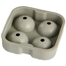 Day Molde para 4 Cubitos de Hielo Esféricos de Silicona, Colores Surtidos 12x12 cm