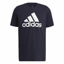 Camiseta de Manga Corta Hombre Essentials Big Logo Adidas Legend Ink Azul