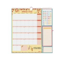 Finocam Calendario de Pared 16 Meses 215x325 mm 2025-2026, Espiral con Colgador, Pegatinas y Notas Precio: 8.59000054. SKU: B1FEA95HBX