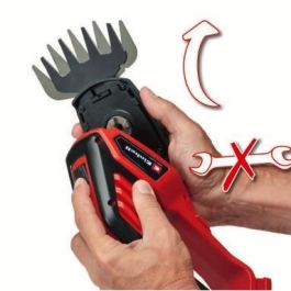 Einhell GE-CG 18/100 Tijera Cortasetos a Batería 18V, Cizalla para Arbustos con Cuchilla de 20cm